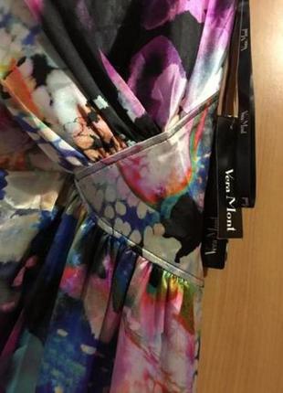 Шикарне атласну сукню vero mont на запах2 фото