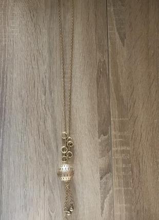 Подвеска золотистая цепочка
