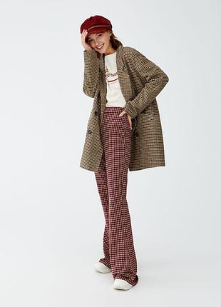 Трикотажные брюки клеш pull&bear, размер м 2