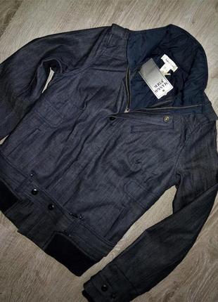 Брендовая  джинсовая куртка  бомпер пиджак унисекс💣,mango jeans limited оригинал