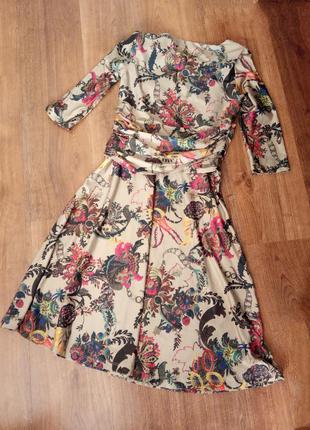 Сукня міді осіння