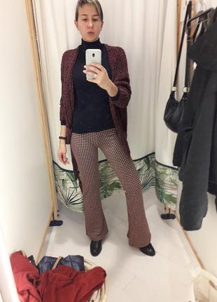 Трикотажные брюки клеш pull&bear, размер м 7