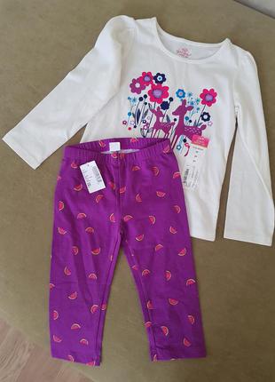 Нові капрі у кавуни дівчинці 4 років від children's place