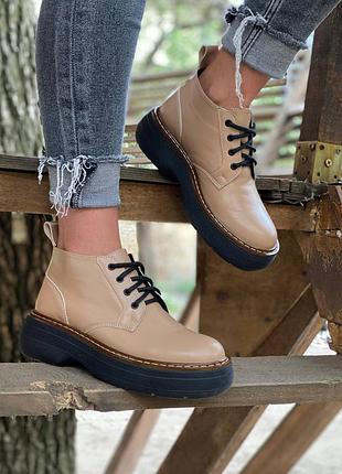 Кожаные ботинки ручной работы