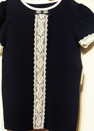 Блузка футболка школьная 146-158