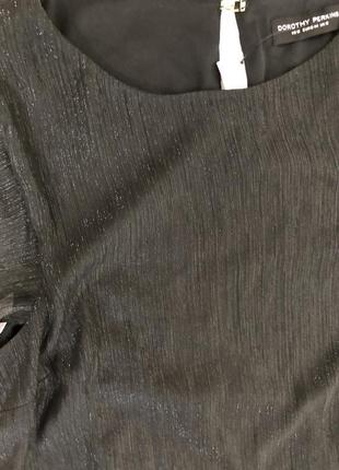 Нарядная блуза чёрная серебро xl-xxl распродажа!4 фото
