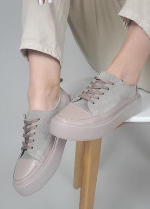 Шкіряні кеди ручної роботи