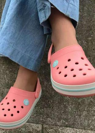 Оригинальные яркие кроксы, сабо fun crocs сабо crocband melon ice classic