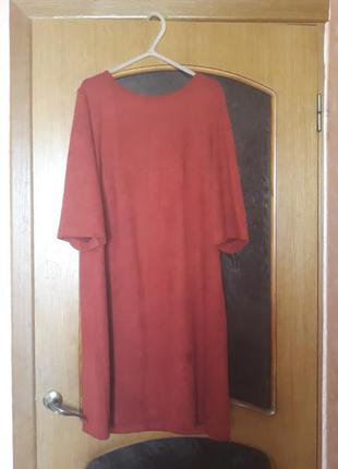 Распродажа шикарное базовое замшевое платье2 фото