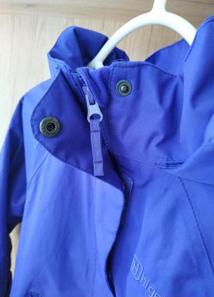 Куртка детская ветрока на девочку фиолетовая на 5-6 лет с капюшоном2 фото