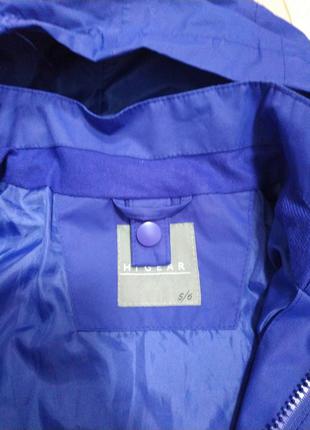 Куртка детская ветрока на девочку фиолетовая на 5-6 лет с капюшоном3 фото