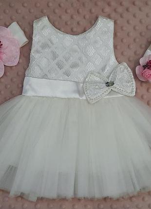 Ошатне плаття, плаття для фотосесії, плаття на хрестини, комплект, ошатний набір, птнетки для дівчинки