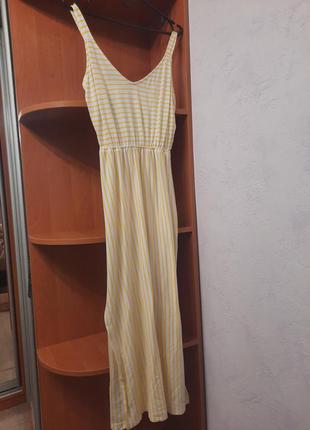 Сукня довга в смужку3 фото