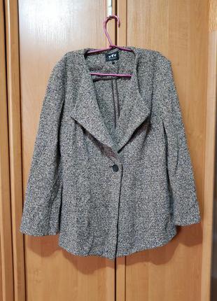 Стильный осенний шерстяной жакет, пиджак, пальто2 фото