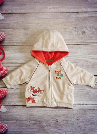 Курточка-кофта капюшонка disney на малюка 0-3місяці