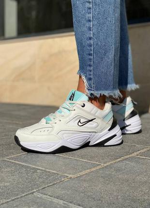 Nike m2k tekno женские кроссовки найк м2к техно белые3 фото