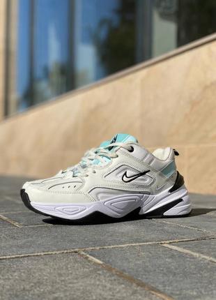 Nike m2k tekno женские кроссовки найк м2к техно белые9 фото