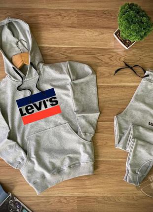 Мужской осенний спортивный трикотажный костюм комплект levi’s