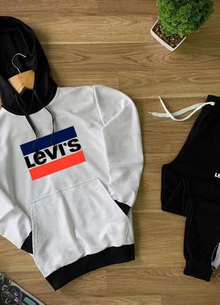 Мужской осенний спортивный трикотажный костюм комплект levi’s