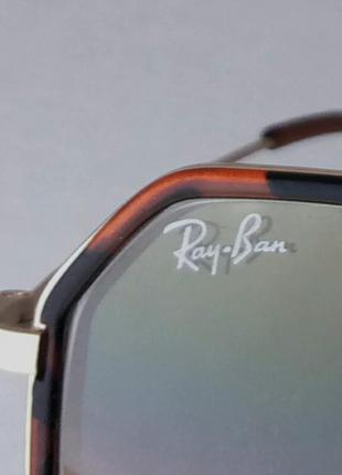 Ray ban очки солнцезащитные унисекс коричневые тигровые линзы стекло9 фото