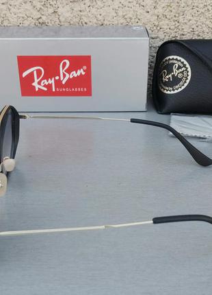 Ray ban очки унисекс солнцезащитные серо фиолетовый градиент линзы из минерального стекла3 фото