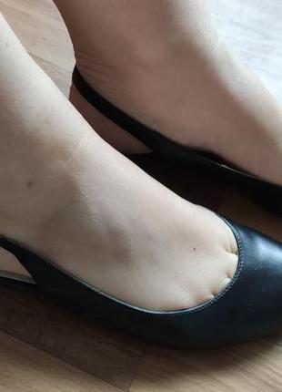 Туфли балетки натуральная кожа.