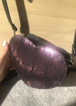 Сумка-сердечко💜🖤 4