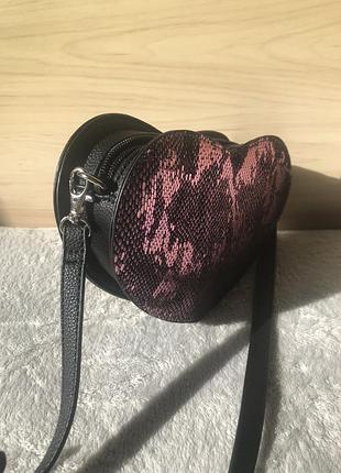 Сумка-сердечко💜🖤 7