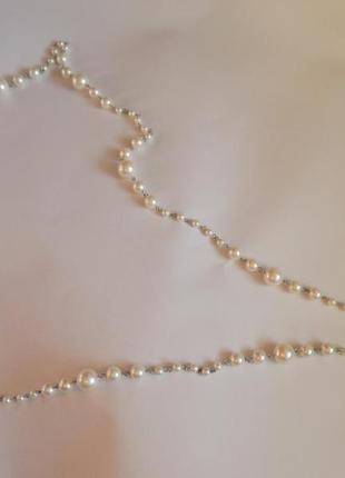 Бижутерия бусы ожерелье марки lancome жемчуг3 фото