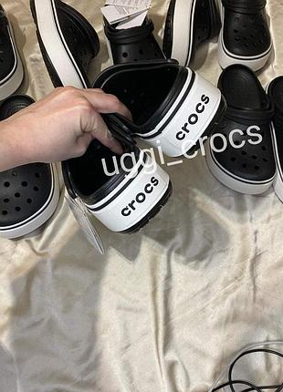 Крокс на платформі кпоксы платформа чорні crocs crocband platform black2 фото