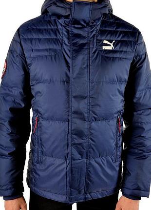 Пуховики оригинальные puma varsity down jacket peacoat,раз s.xxl