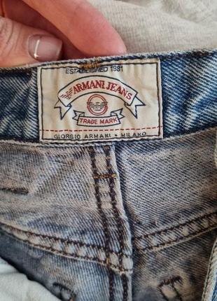 Джинсовые шорты armani jeans3 фото