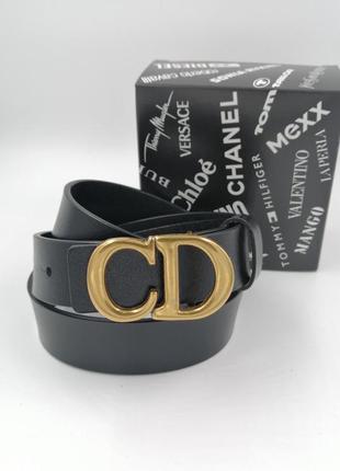 Ремень женский кожаный в стиле dior / ремінь пояс жіночий