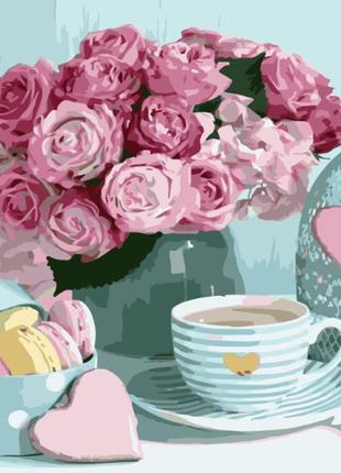 Картина за номерами лавка чудес букет і вкусняшки