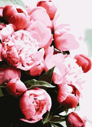 Картина по номерам лавка чудес розовые пионы