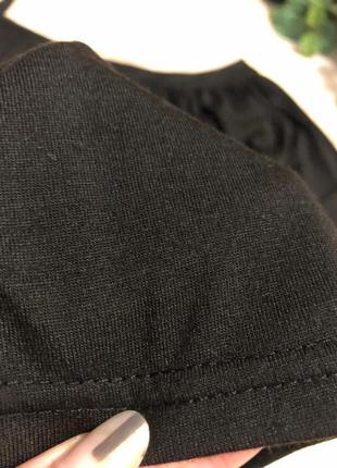 Шикарная чёрная новая блузка рубашка кофточка6 фото