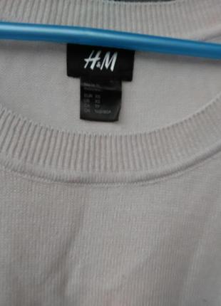 Ніжний нюдовый джемпер з асиметричними боками від h&m4 фото