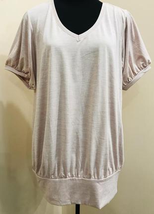 Ніжно рожева футболка zizzi p -44/50