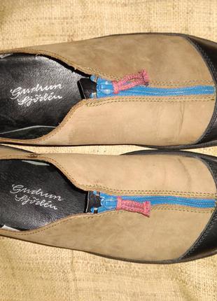 Туфли 41р-27 см нубуковая кожа guldrul liverben  туфли вечные2 фото