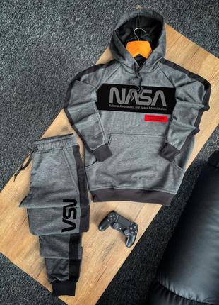 Чоловічий осінній спортивний трикотажний костюм комплект nasa