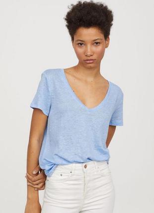 Женская  базовая футболка h&m basic