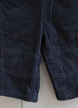 Штанишки-комбинезон вельветовые на шлейках на хлопковой подкладке3 фото