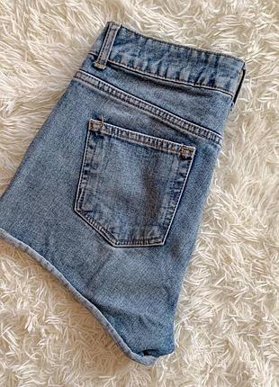 Джинсовые синие шорты topshop 2