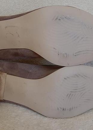 Натуральные замшевые туфли фирмы roberto santi ( германия) р.38 стелька 24,5 см7 фото