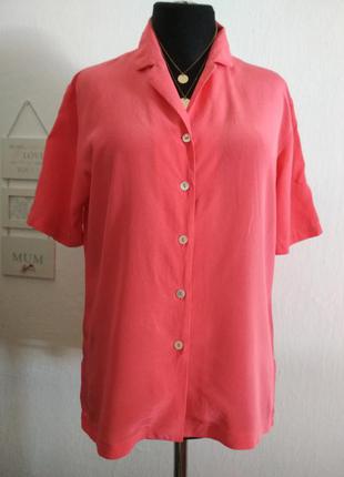 100% шелк роскошная стильная натуральная яркая шелковая блузка супер качество!!!6 фото