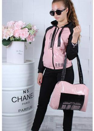 Спортивний костюм для дівчинки з сумкою