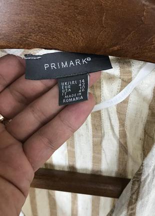 Блуза в полоску  с добавлением льна от primark vn104 фото