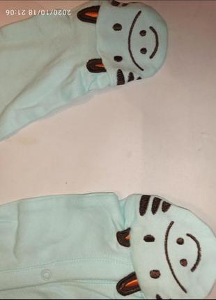 Человечек хлопковый  комбинезон слип пижама2 фото