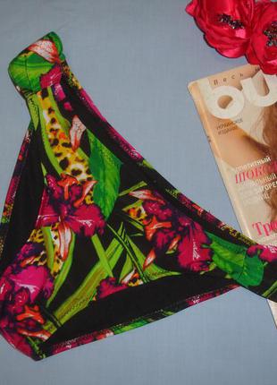 Низ від купальника жіночі плавки розмір 44-46 / 12 чорний бікіні тропіки