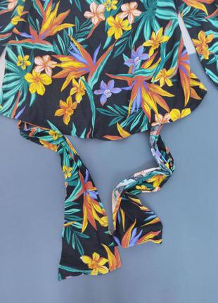 Квіткова лляна блузка від by very5 фото